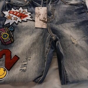 New Hanna Banana Girls designer jeans..size 12. los angeles